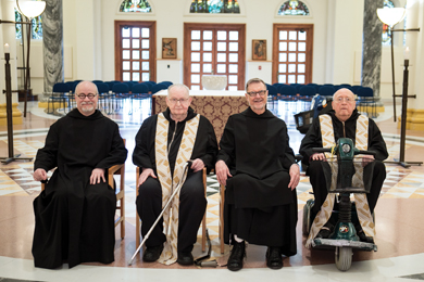 Four monks celebrate priesthood jubilees
